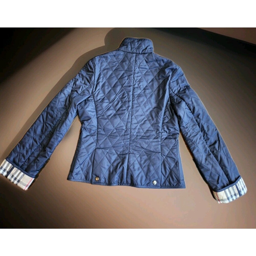 Burberry Ladies Quilted Fitted Black Jacket Sz Small - Picture 4 of 16